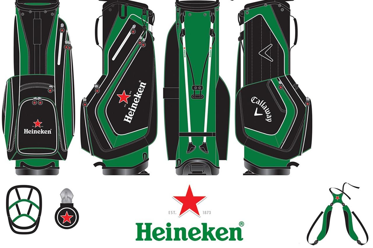 Callaway Limited top Edition Heineken Golf Stand Bag RARE Heineken Green.